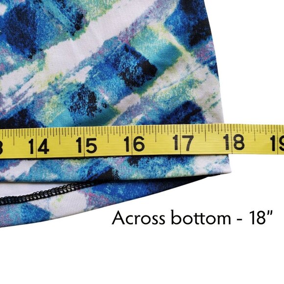 90 Degree by Reflex Racerback Athletic Longline Tank Top Multi Print Size M - Picture 11 of 13